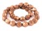 The Bead Chest Copper Dotted Diamond Cut Hollow Tribal Beads (18mm)
